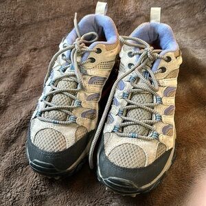 Merrell Taupe and Lavender Women's Trail Hiking Ankle Boots